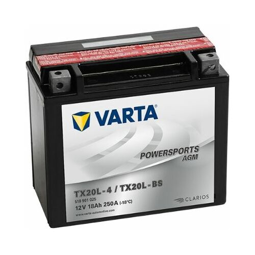 Startera akumulatoru baterija VARTA AGM TX20L-BS/TX20L-4
