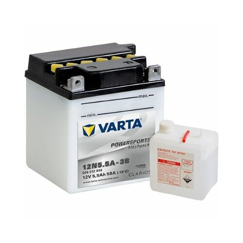 Startera akumulatoru baterija VARTA 12N5.5A-3B