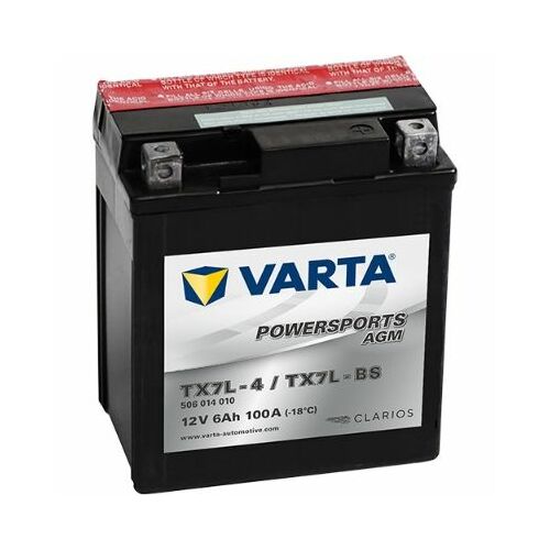 Startera akumulatoru baterija VARTA TX7L-4/TX7L-BS, 6Ah