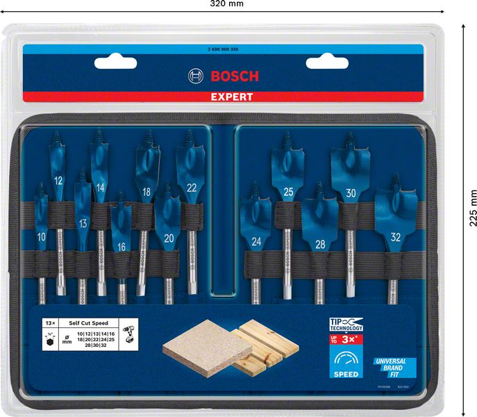 13 Spalvurbju komplekts SelfCut Speed Bosch