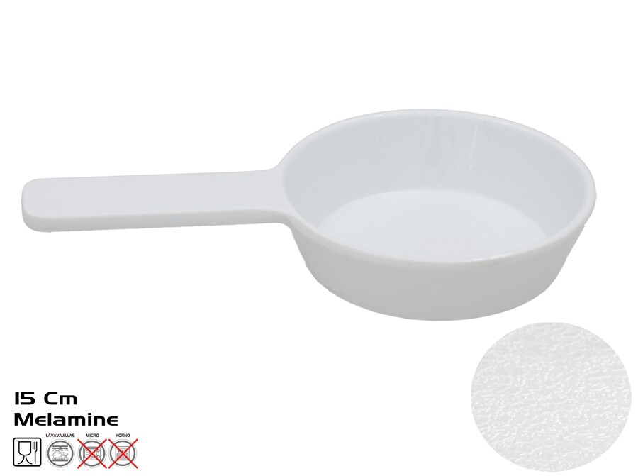 15 cm balta zupas/mērces karote, 8