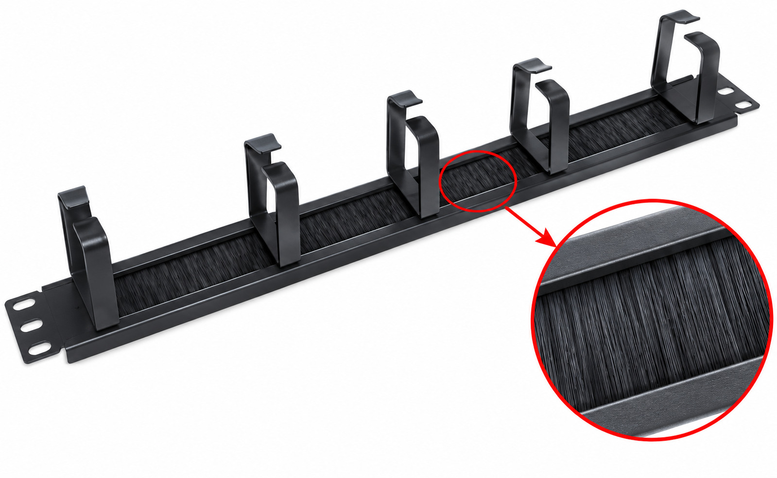 PROBASE™ 19" horizontālais kabeļu organizators ar