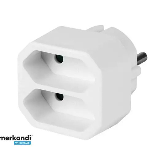 2-socket b/u Euro R-2 plug splitter