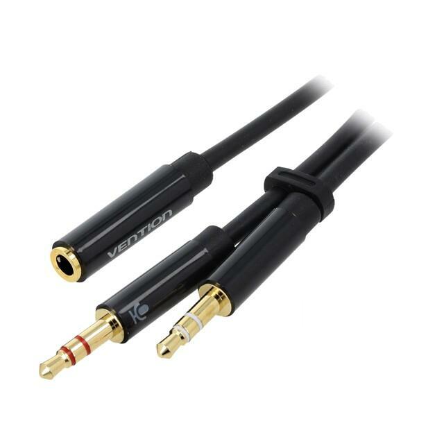 2x 3.5mm Male to 4-Pole