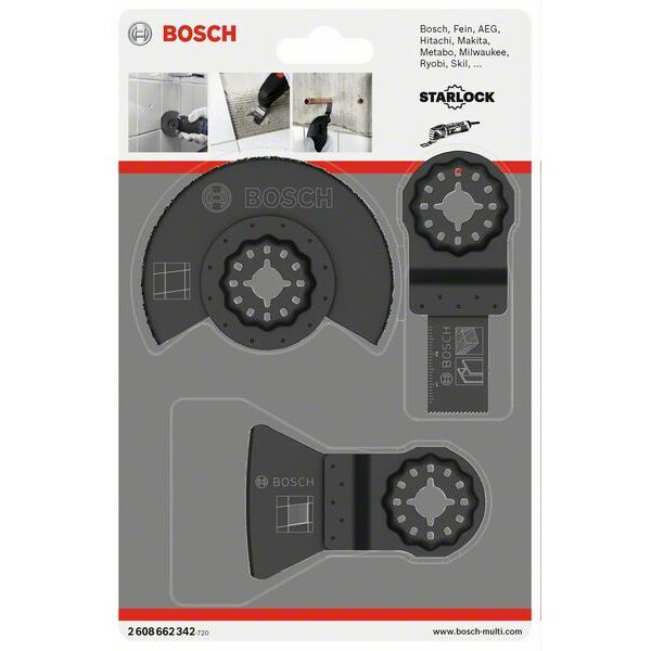 Bosch Powertools 3-daļīgs Komplekts STARLOCK |