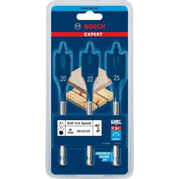BOSCH 3 Spalvurbju komplekts SelfCut Speed