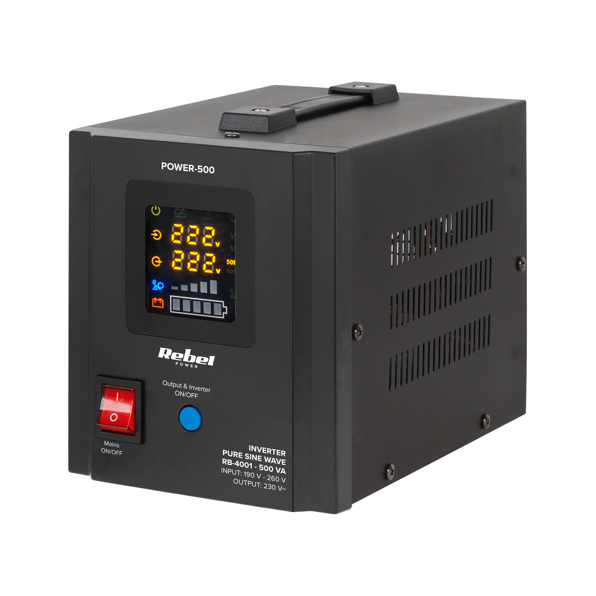 REBEL™ 300W, Tīras Sinusoīdas Invertors -