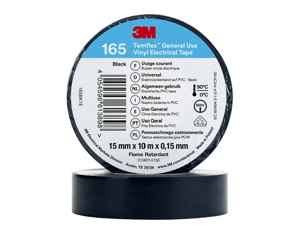 3M Temflex™ 165 Vinila elektriskā lente