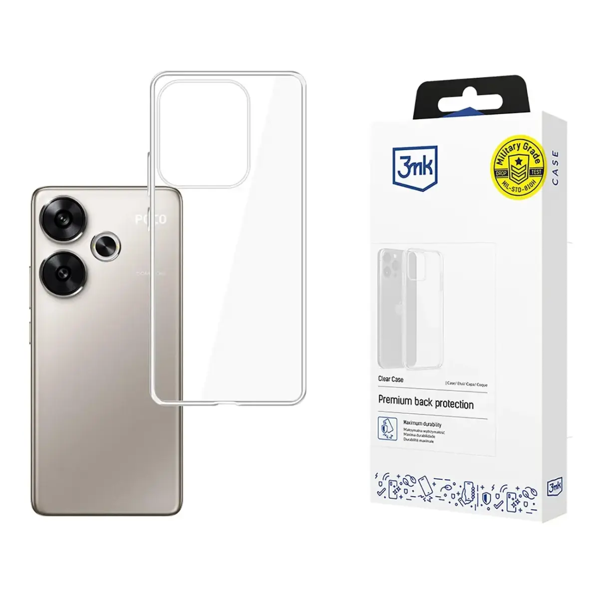 3MK 3mk Clear Case pro Poco