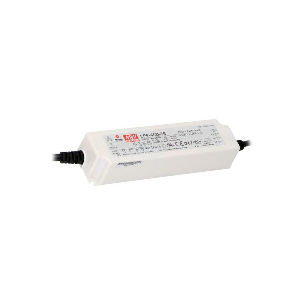 MEAN WELL 40 W LED barošanas
