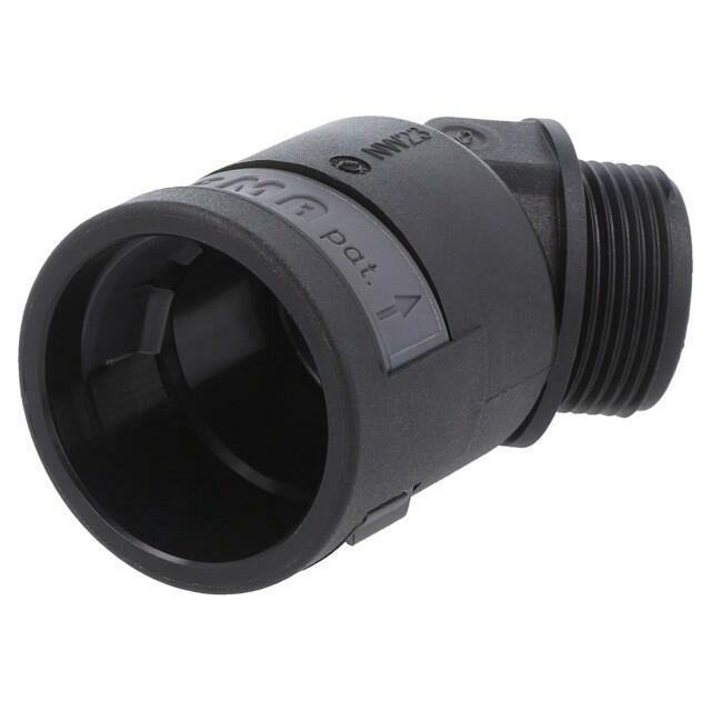 PMA 45° angled connector; Thread: metric