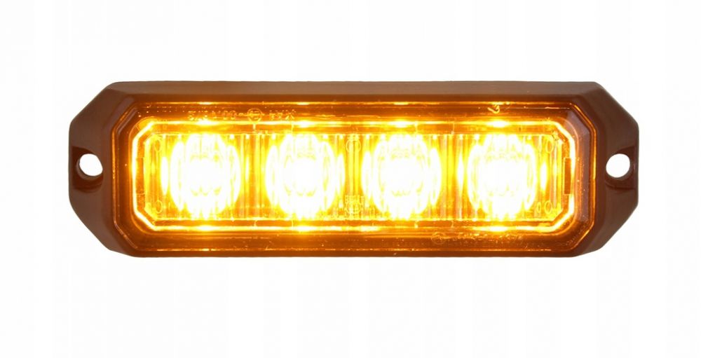 4LED Bākuguns - stroboskops 12V/24V 12W
