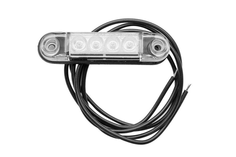 4LED Balts piekabes gabarītlukturis 12V/24V HORPOL