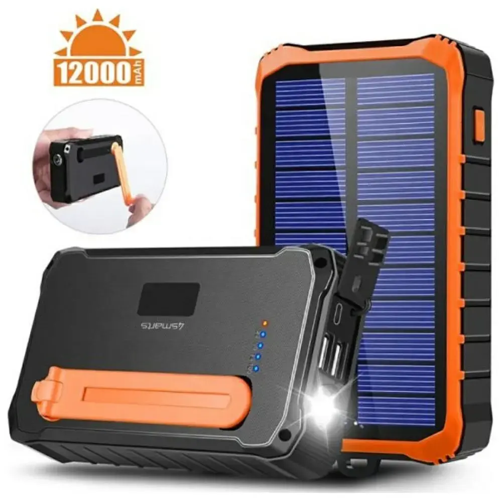 4smarts Powerbank Propper Solar 12000mAh pelēks