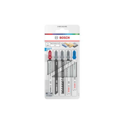 BOSCH 5 figūrzāģu asmeņu kompl Multi