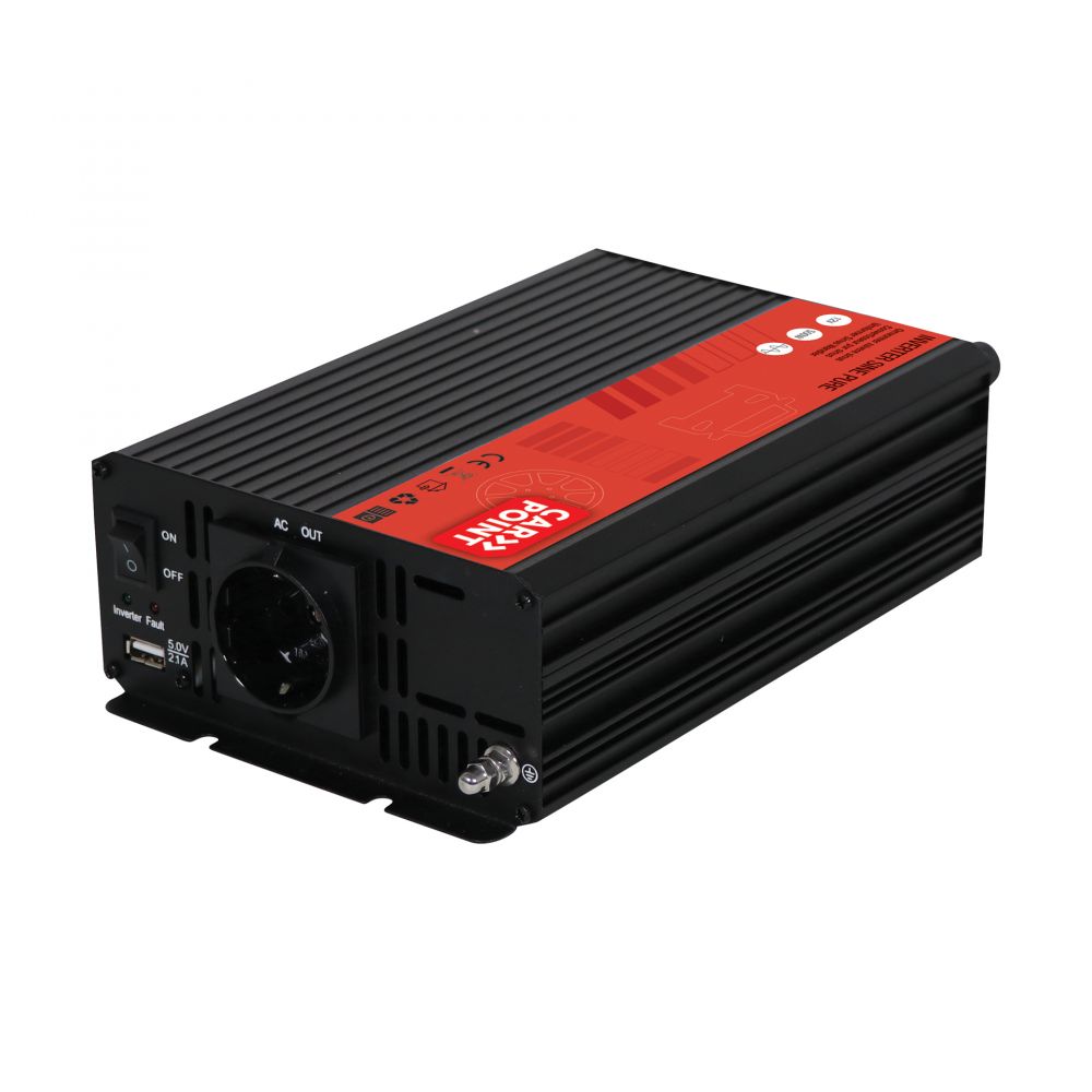 500W/1000W Pure Sine Sprieguma pārveidotājs invertors
