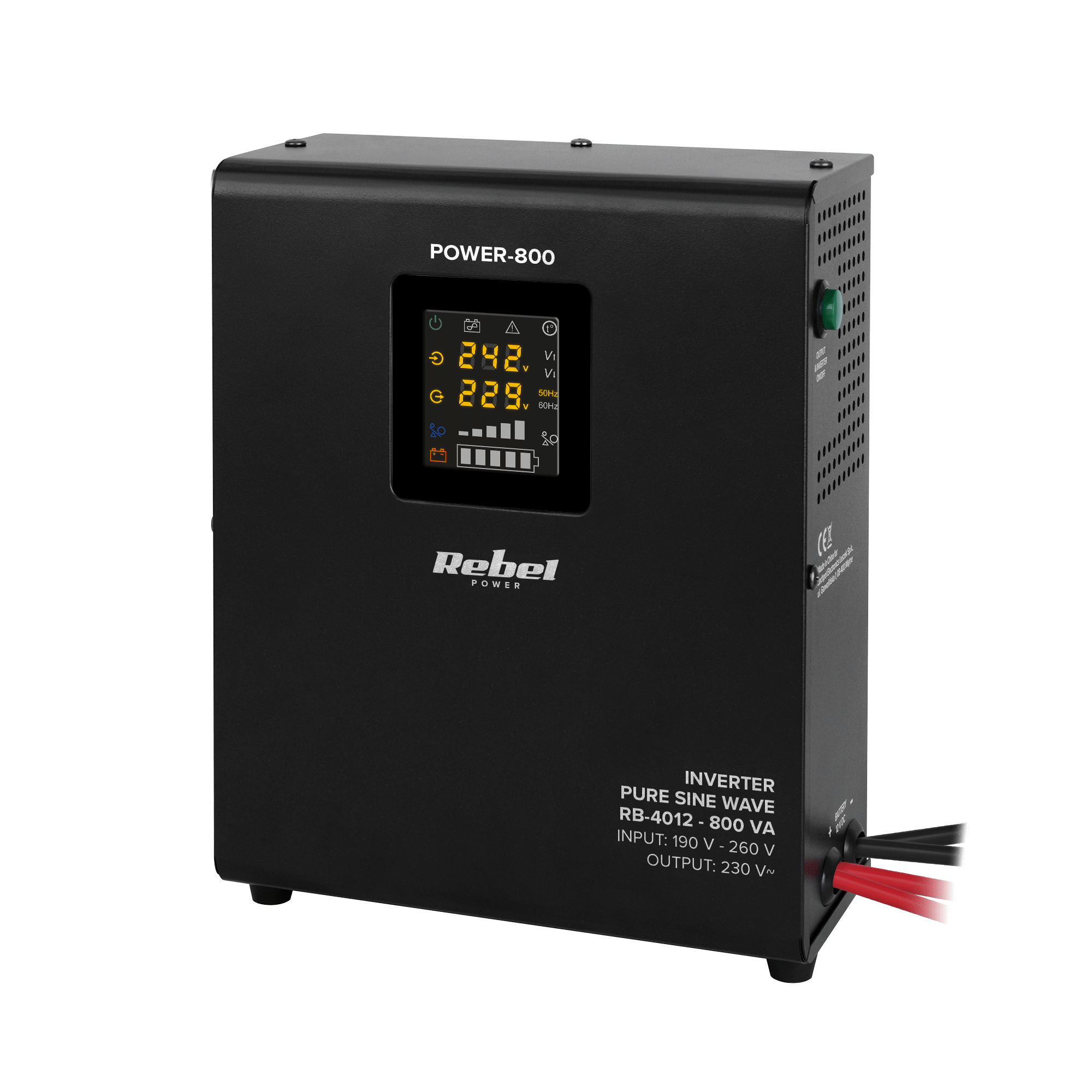 REBEL™ 500W, Tīras Sinusoīdas Invertors -