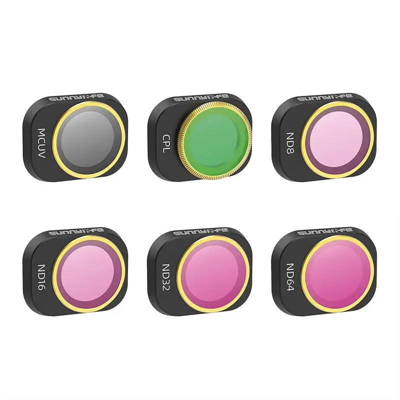 6 Lens Filters MCUV, CPL, ND8/16/32/64