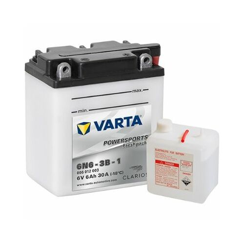 Startera akumulatoru baterija VARTA 6N6-3B-1, 6Ah