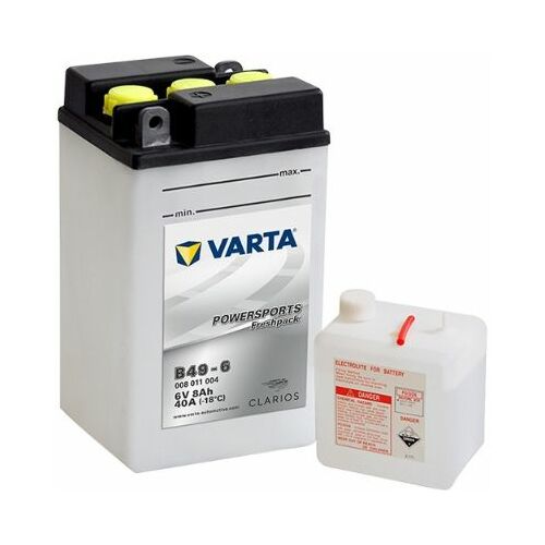 Startera akumulatoru baterija VARTA B49-6, 8Ah