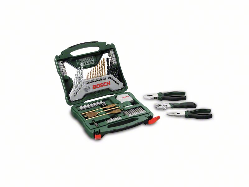 BOSCH 70-daļīgs Titanium kompl. ar rokas