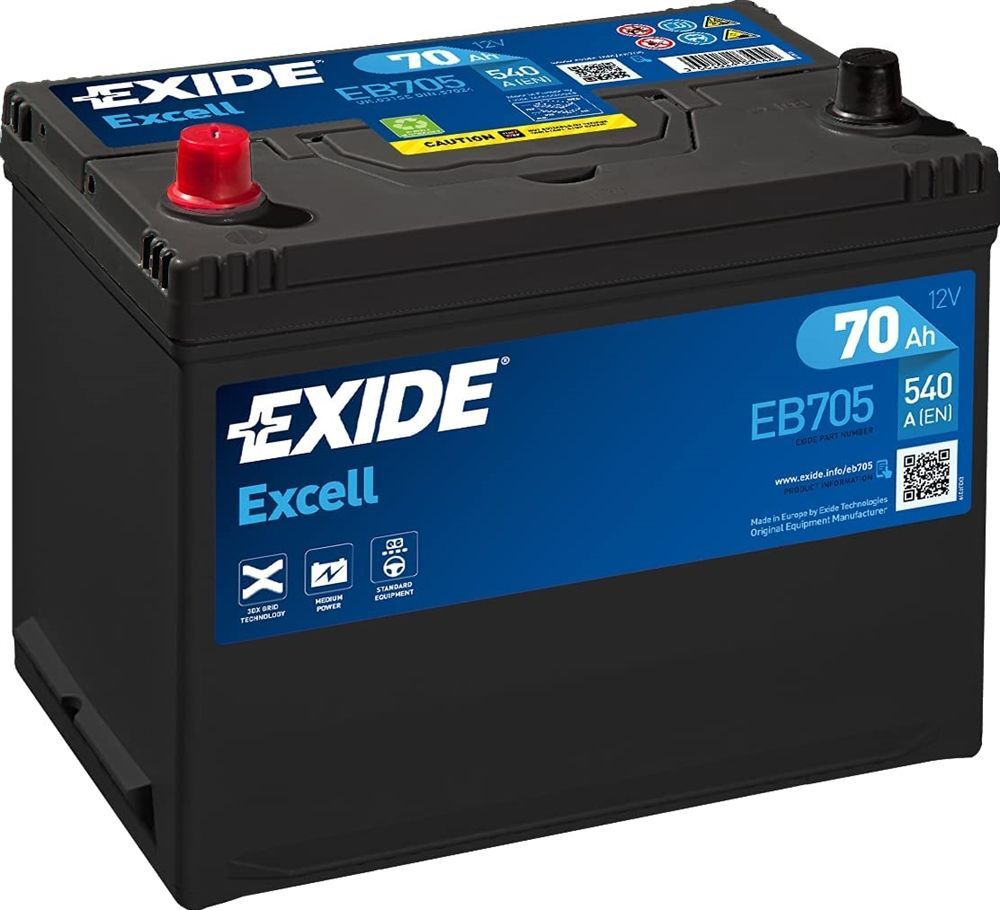 VARTA Startera akumulatoru baterija EXIDE EB705