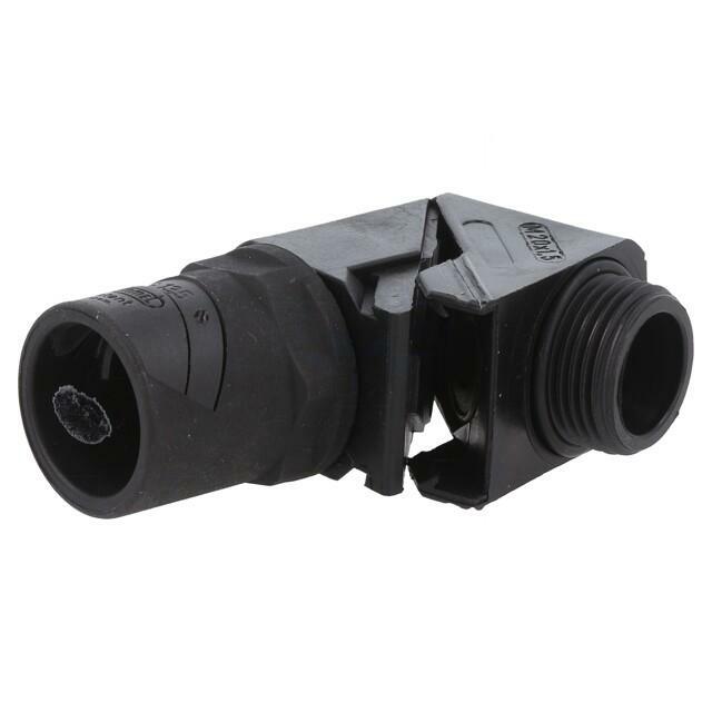 90° angled connector; Thread: metric,outside