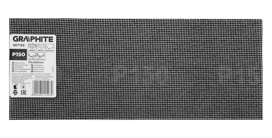Abrazīvs siets C150,115x280mm,1gab. |