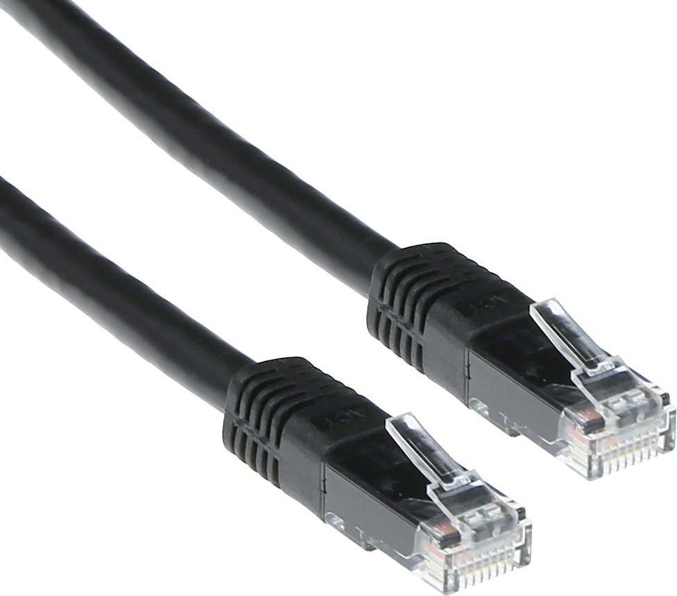 ACT CAT5E U/UTP BLACK        0.50M