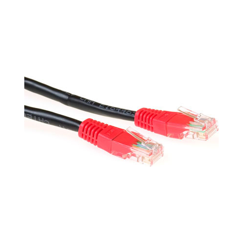 ACT CAT5E U/UTP CROSS BK/RD  1
