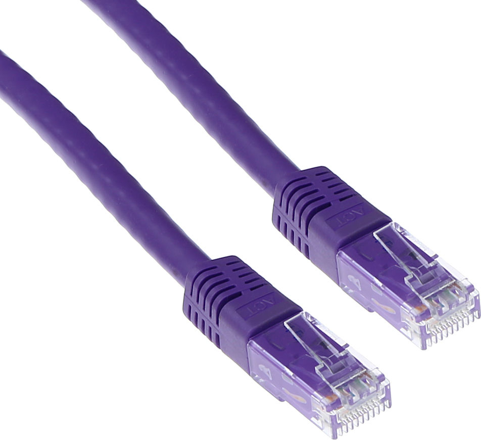 ACT CAT5E U/UTP PURPLE       1.00M