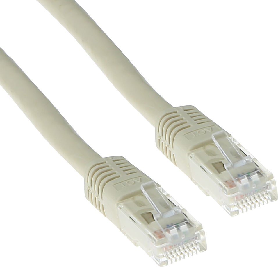 ACT CAT6 U/UTP IVORY         0.50M