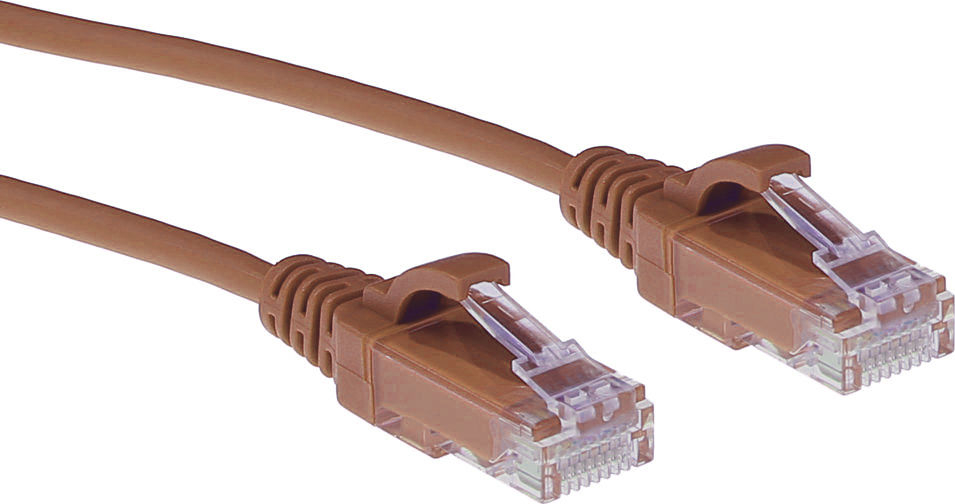 ACT CAT6 U/UTP SLIMLINE BN 1