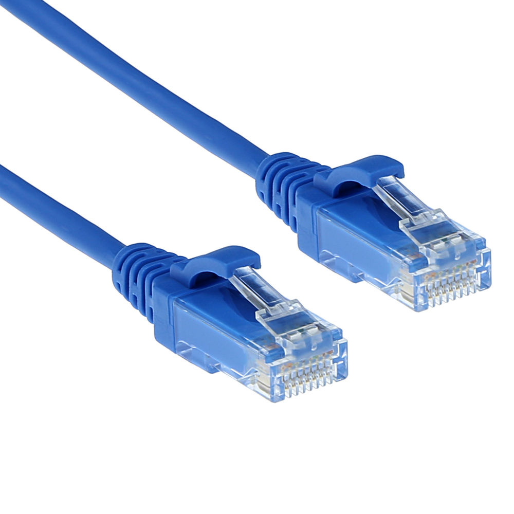 ACT CAT6 U/UTP SLIMLINE BU 1