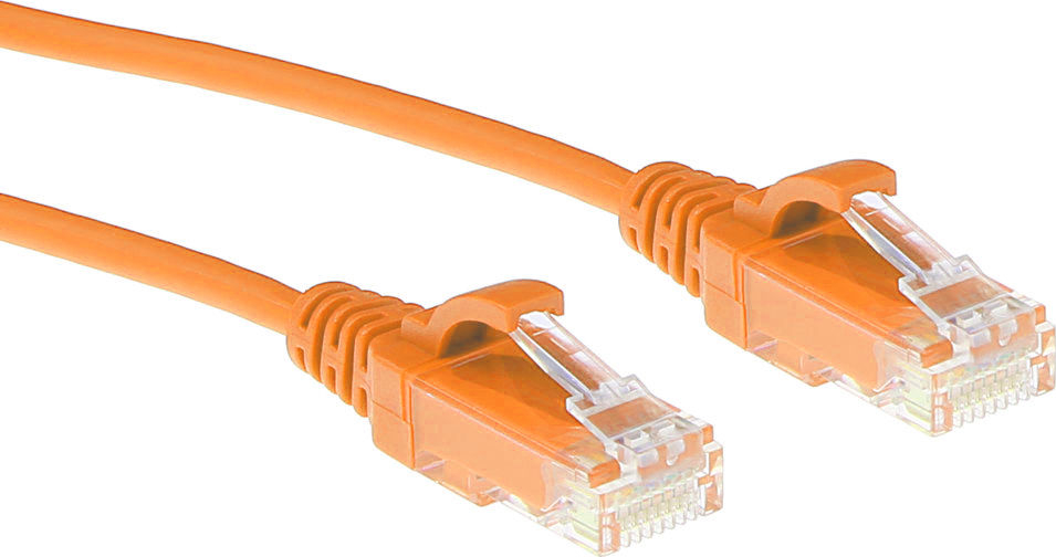 ACT CAT6 U/UTP SLIMLINE OR 1