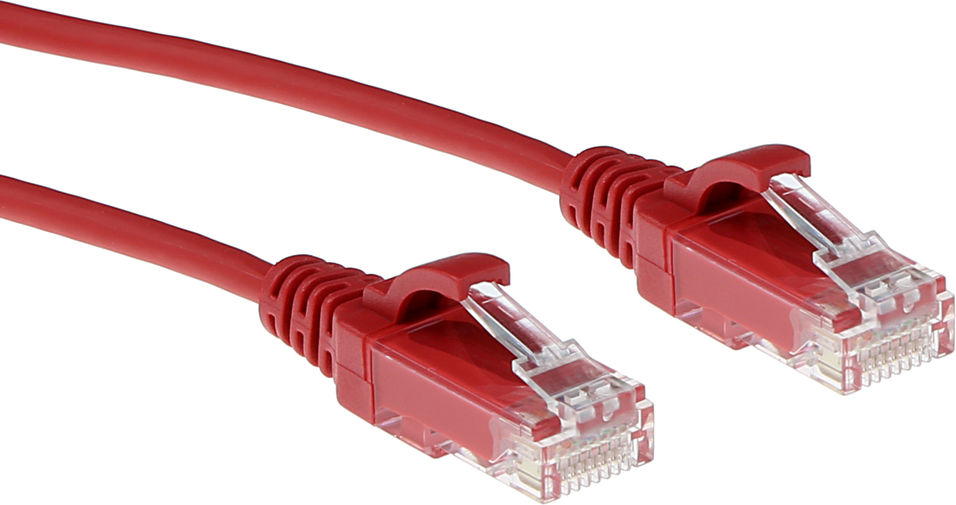 ACT CAT6 U/UTP SLIMLINE RD 1