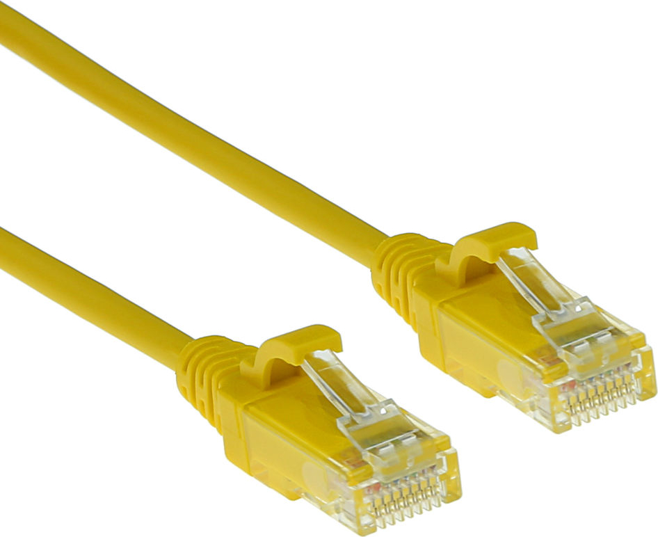ACT CAT6 U/UTP SLIMLINE YL 1