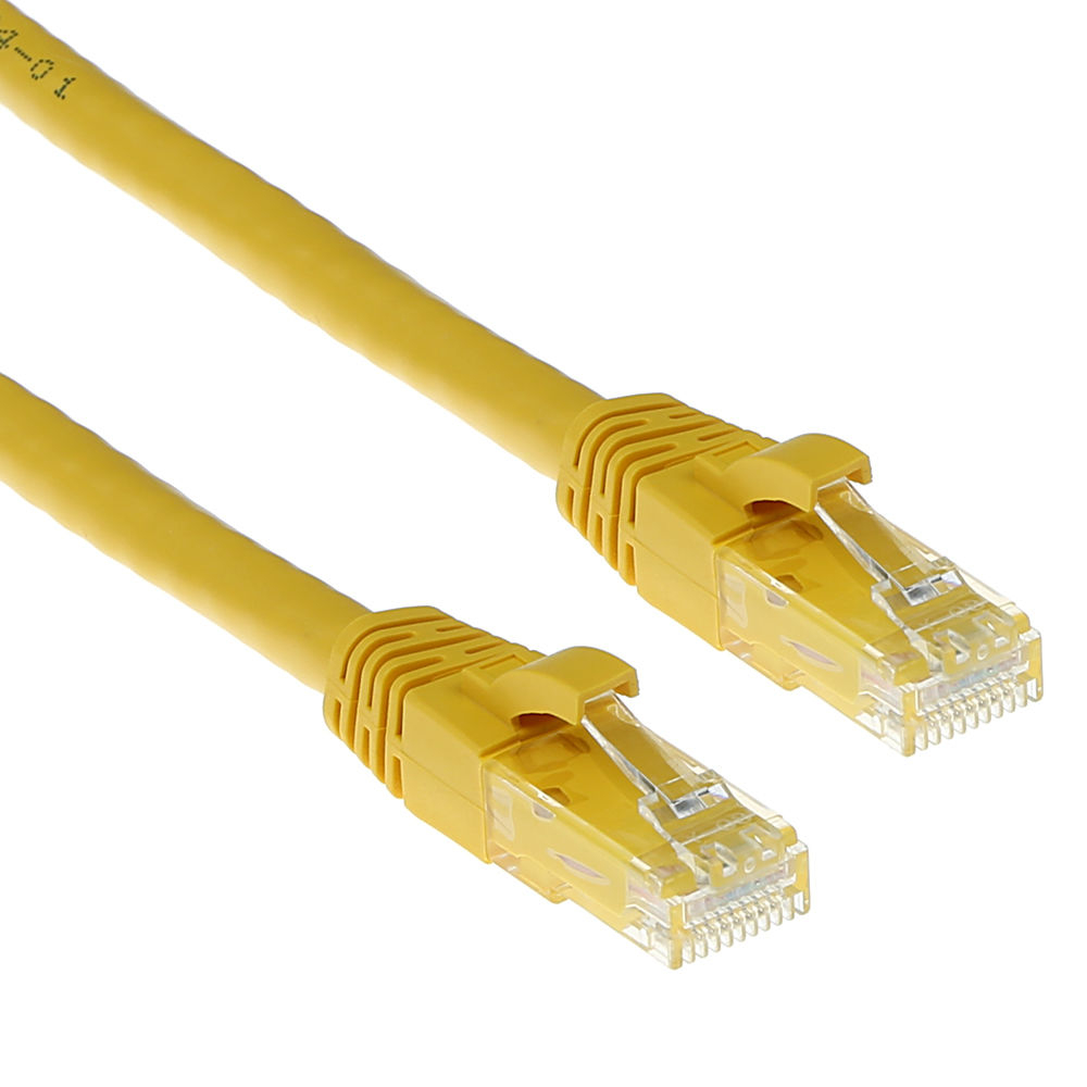 ACT CAT6 U/UTP SNAGLESS YL   1