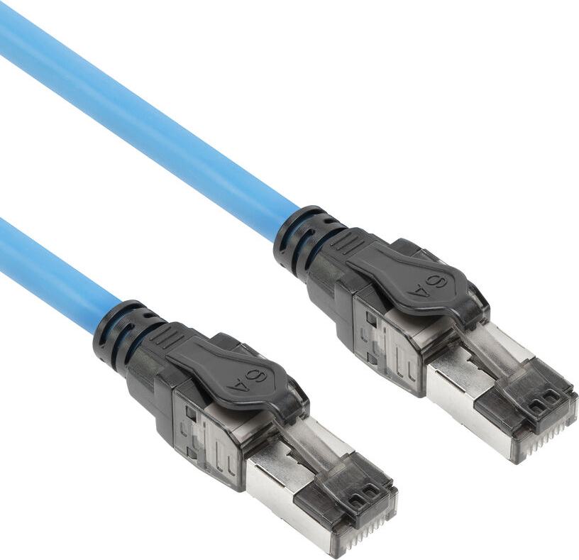 ACT CAT6A S/FTP LSZH BU M/M