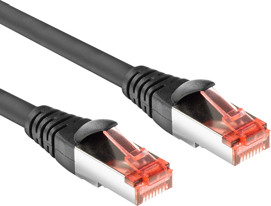 ACT CAT6A U/FTP PVC FLEX BK
