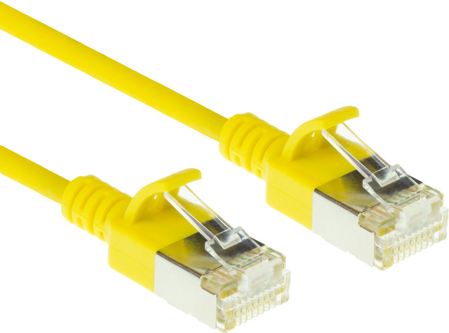 ACT CAT6A U/FTP SLIMLINE YL 0
