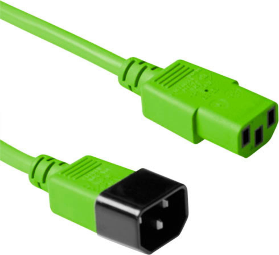 ACT POWERCORD C13-C14 GN 0.30M