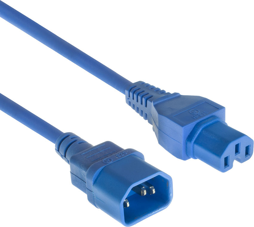 ACT POWERCORD C14-C15 BU 1.20M