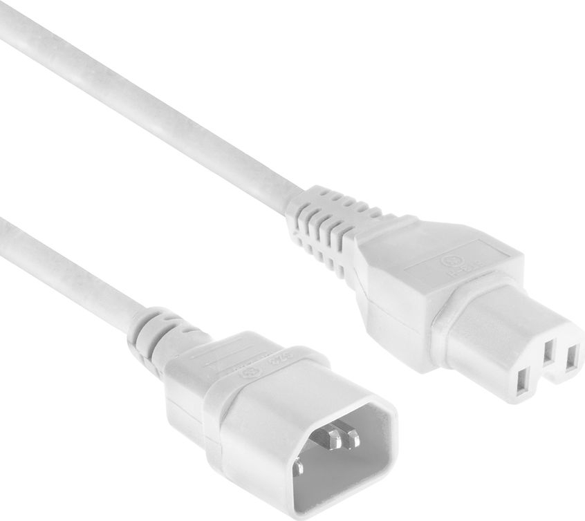 ACT POWERCORD C14-C15 WH 1.20M