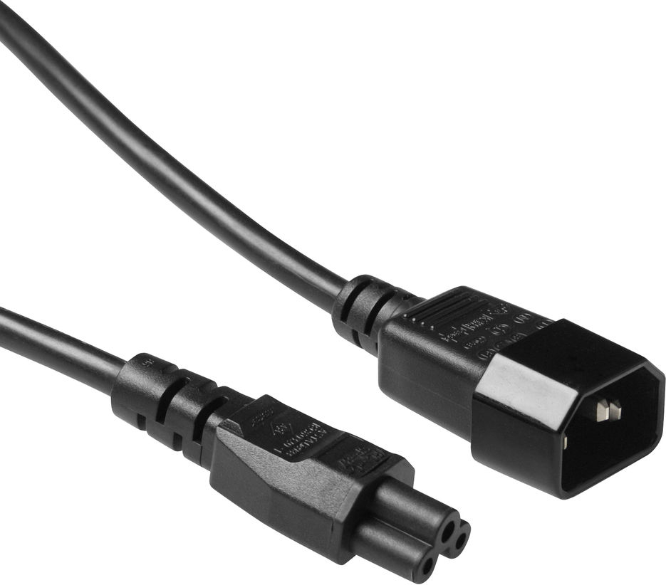 ACT POWERCORD C14-C5 BLACK 2.00M