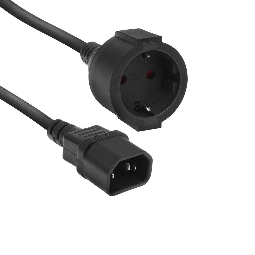 ACT POWERCORD C14 - CEE7/3 BK