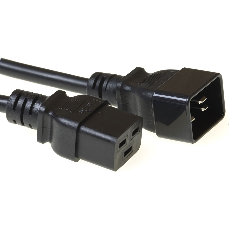 ACT POWERCORD C19-C20 BLACK 0.60M