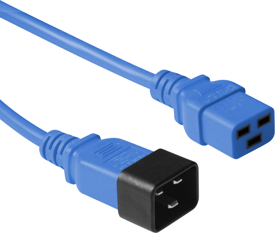 ACT POWERCORD C19-C20 BLUE 1.80M
