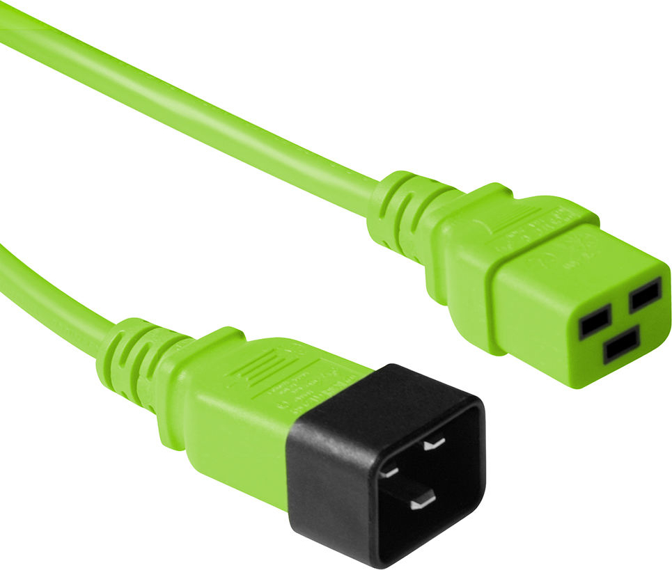ACT POWERCORD C19-C20 GREEN 0.60M