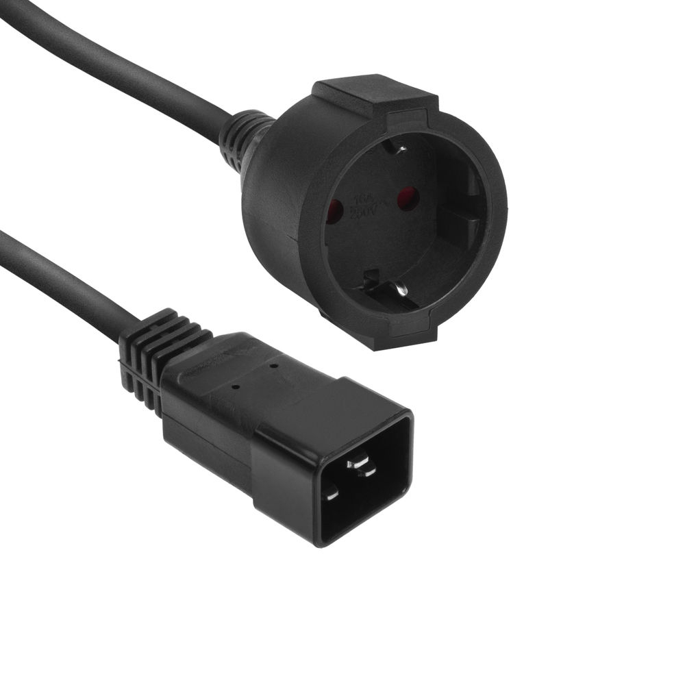 ACT POWERCORD C20 - CEE7/3 BK